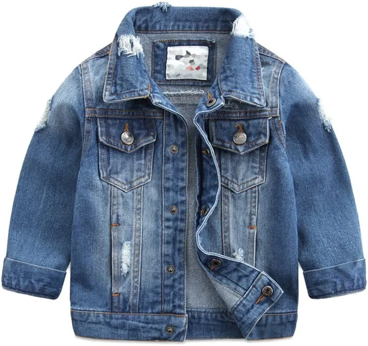 کت جین دکمه دار پسرانه پایه