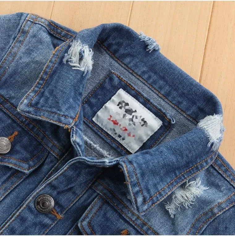 کت جین دکمه دار پسرانه پایه