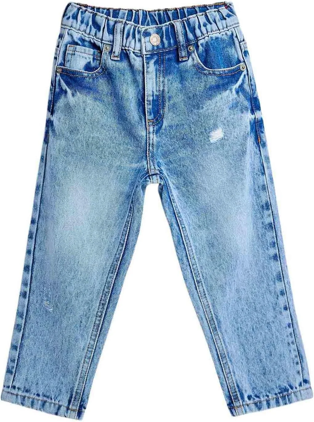 شلوار جین پسرانه آر اند بی مدل 325-1369KB008-1 با فیت اسلیم و دکمه