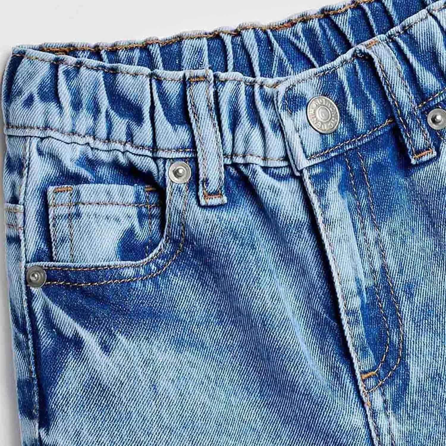 شلوار جین پسرانه آر اند بی مدل 325-1369KB008-1 با فیت اسلیم و دکمه