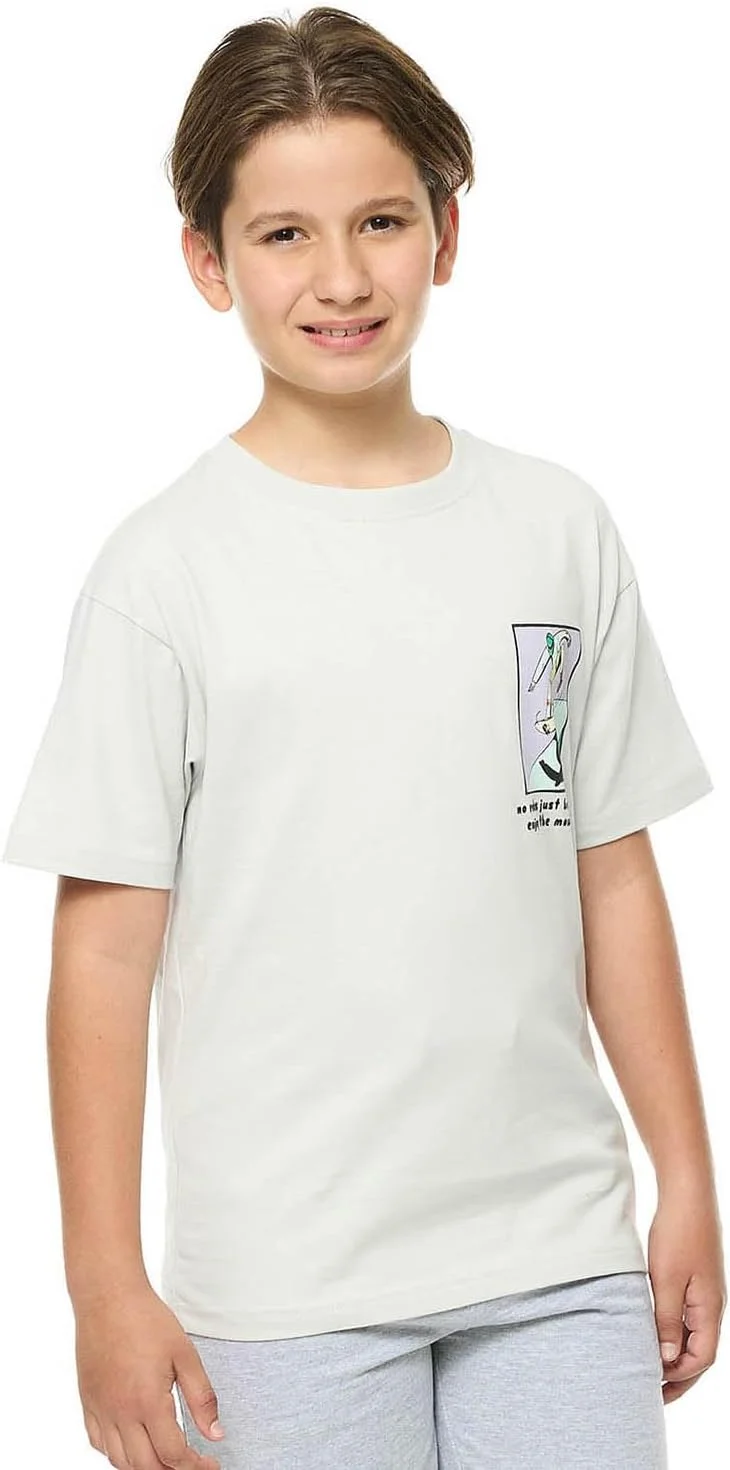 تی شرت طرح دار پسرانه آر اند بی مدل 325-1225TB162-1 با یقه گرد و آستین کوتاه