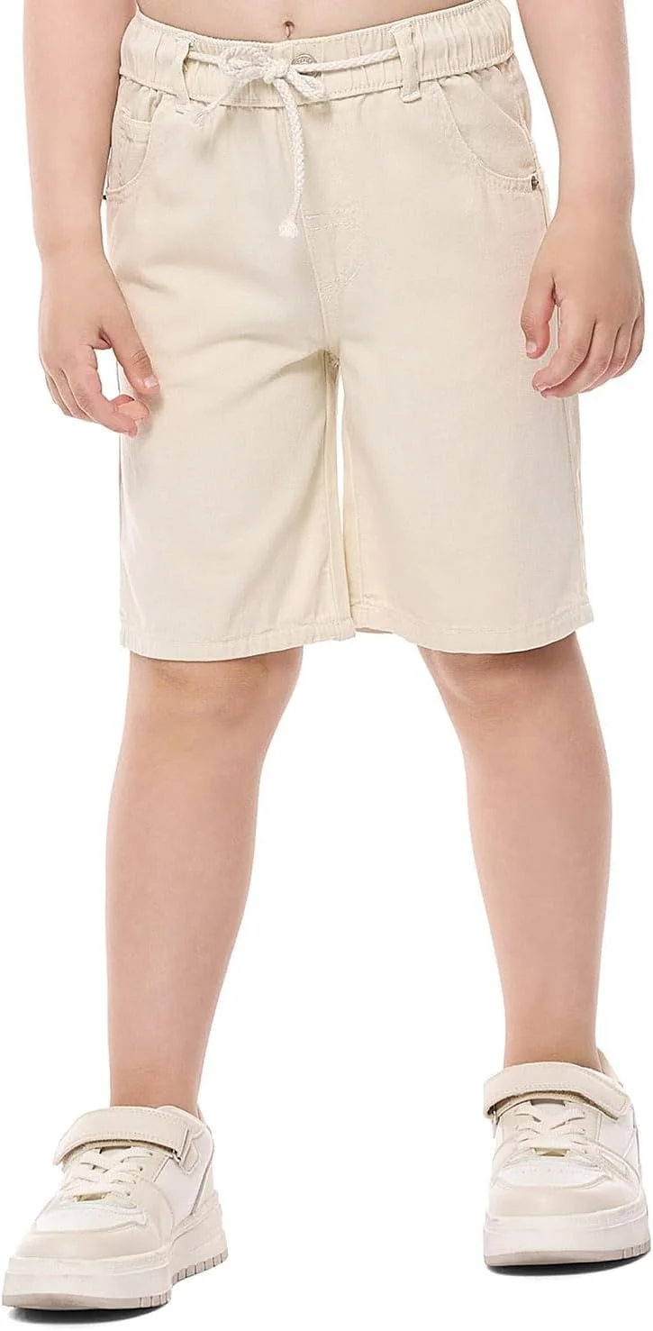 شلوارک پسرانه ساده با کمر بند دار مدل 325-1345KB033-2