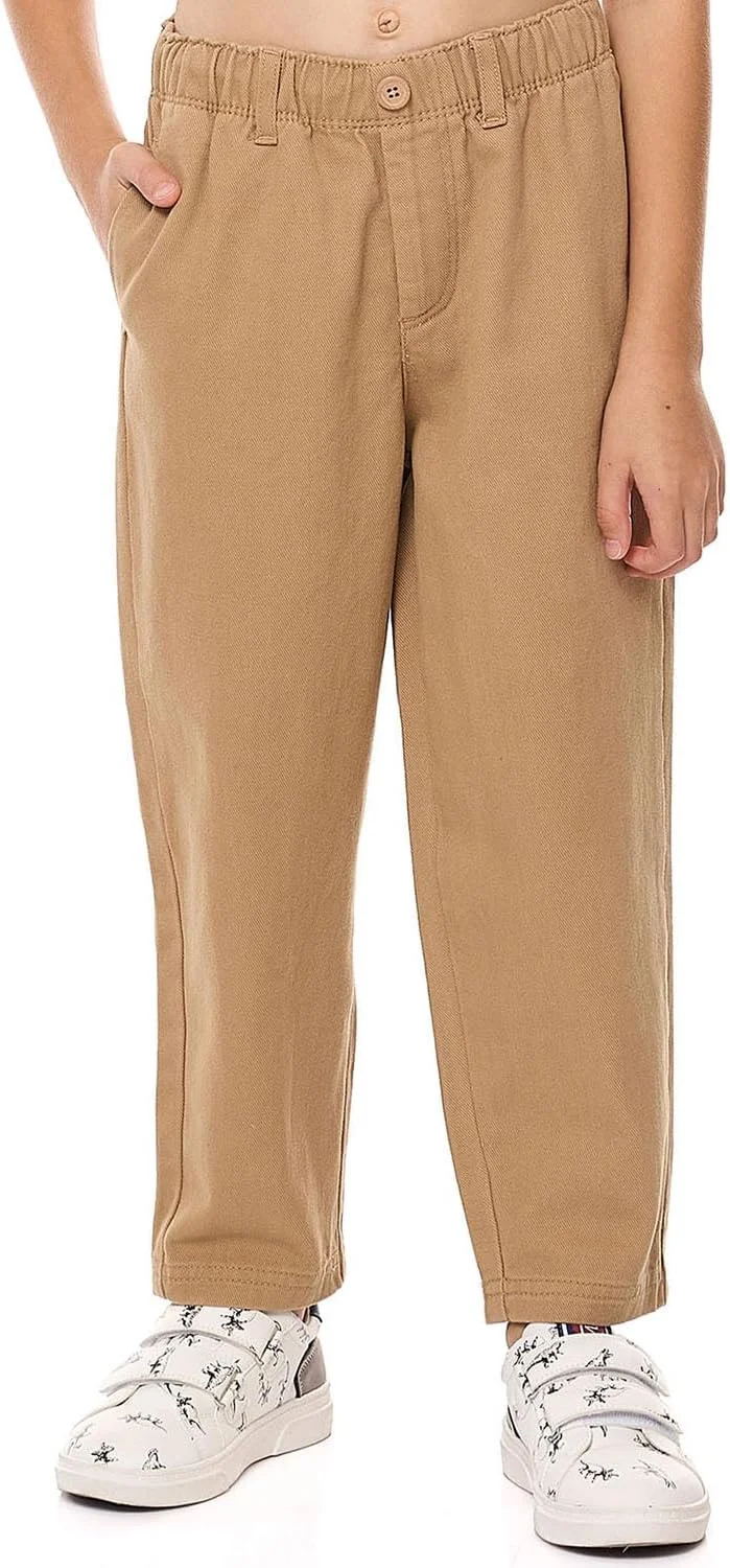 شلوار پسرانه مدل 325-1345KB151-2، طرح ساده، فیت آزاد و راحت، دارای کمر کشی