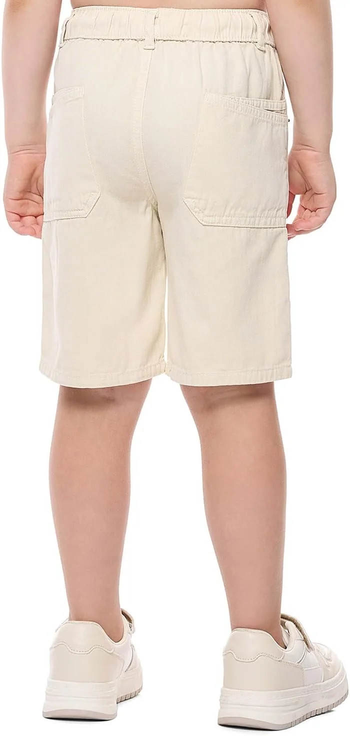 شلوارک پسرانه ساده با کمر بند دار مدل 325-1345KB033-2