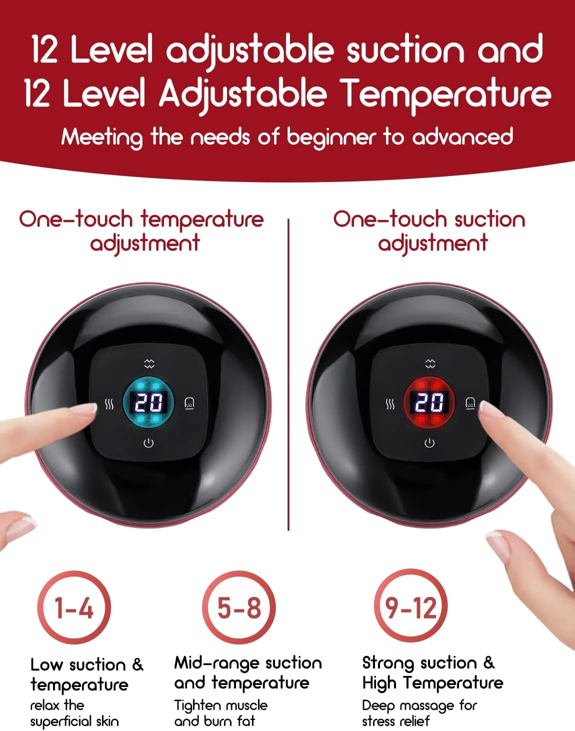 مجموعه حجامت، مجموعه حجامت 4 در 1 با 12 حالت ماساژ، دستگاه حجامت الکتریکی برای حذف موثر سلولیت، مجموعه حجامت قابل شارژ USB برای بهبود سلامتی و تندرستی شما مجموعه حجامت، مجموعه حجامت 4 در 1 با 12 حالت ماساژ، دستگاه حجامت الکتریکی برای حذف موثر سلولیت، مجموعه حجامت قابل شارژ USB برای بهبود سلامتی و تندرستی شما