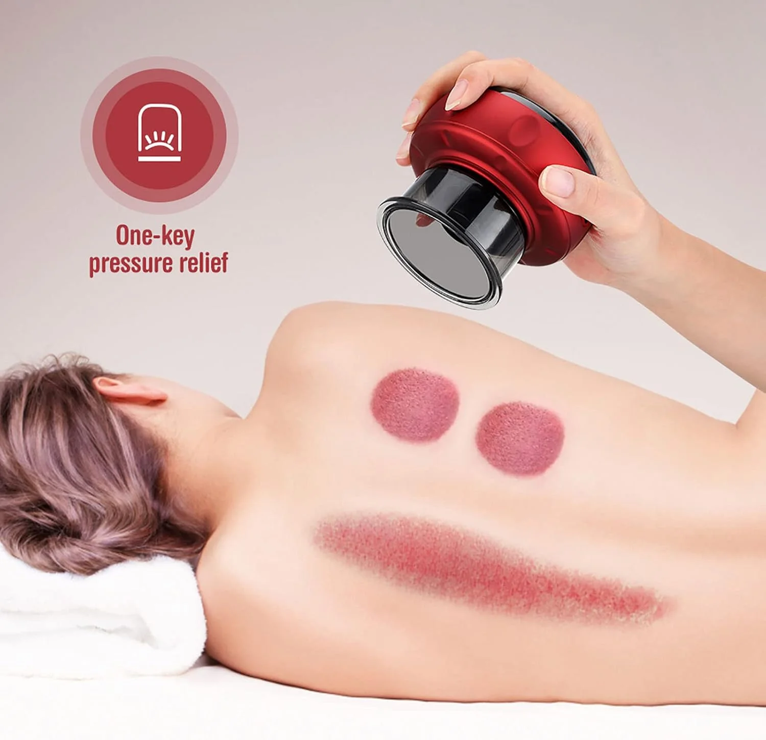 ماساژور الکترونیکی حجامت YZDKJDZ، ماساژور حجامت دستی قابل تنظیم، دستگاه ریلکس کننده و خراش دهنده حجامت قابل تنظیم 12 حالته، برای گردن و کمر