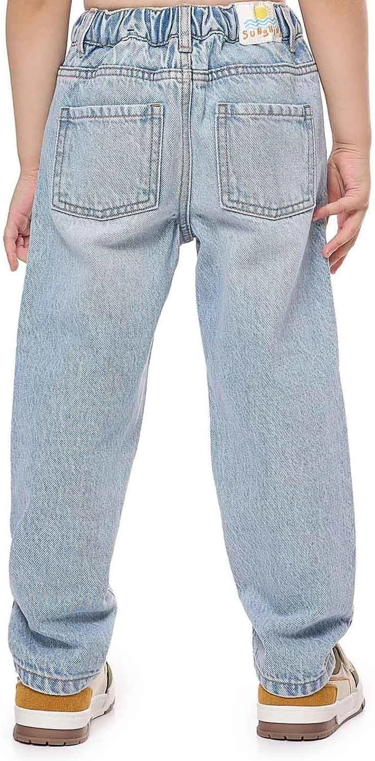 شلوار جین راسته پسرانه آر اند بی مدل 325-1111KB019-1 با دکمه