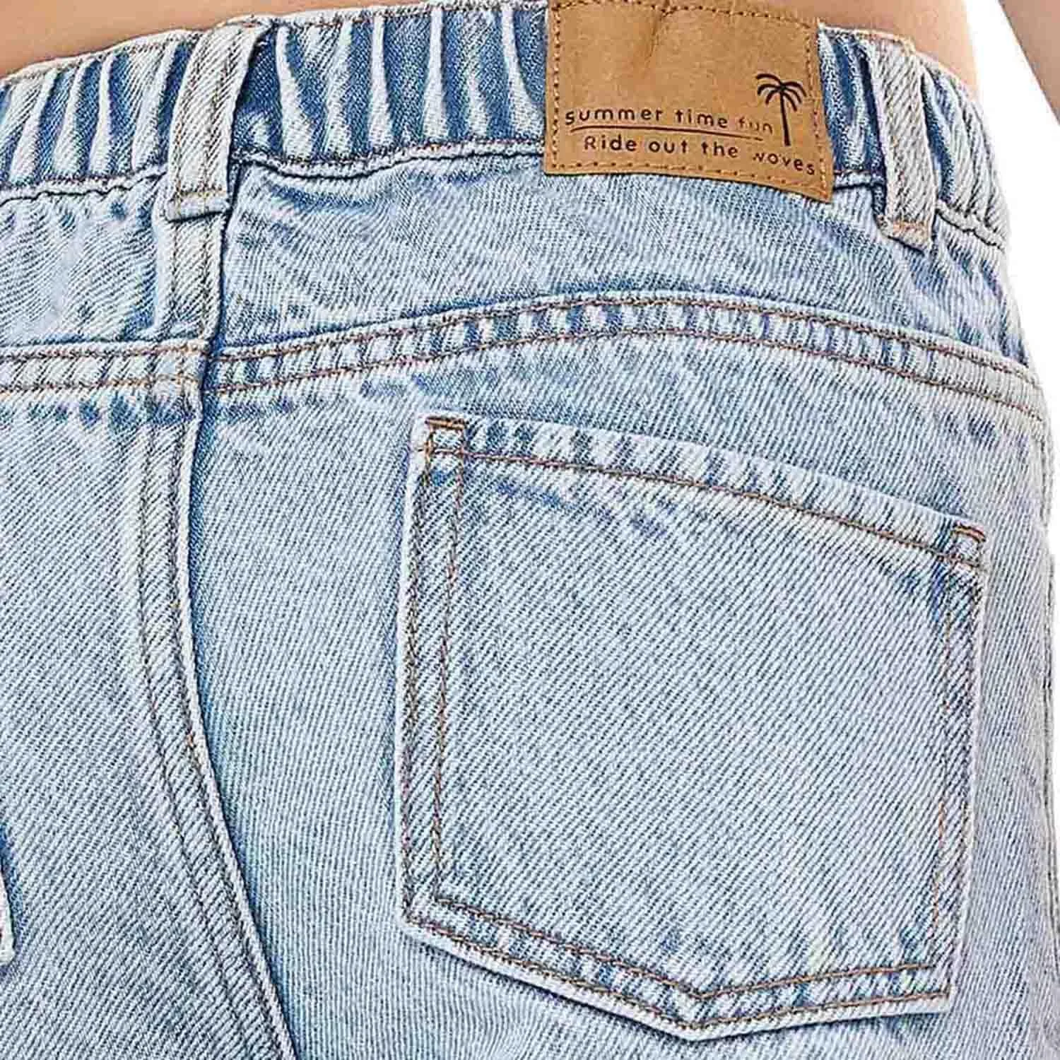 شلوار جین راسته پسرانه آر اند بی مدل 325-1111KB032-1 با دکمه