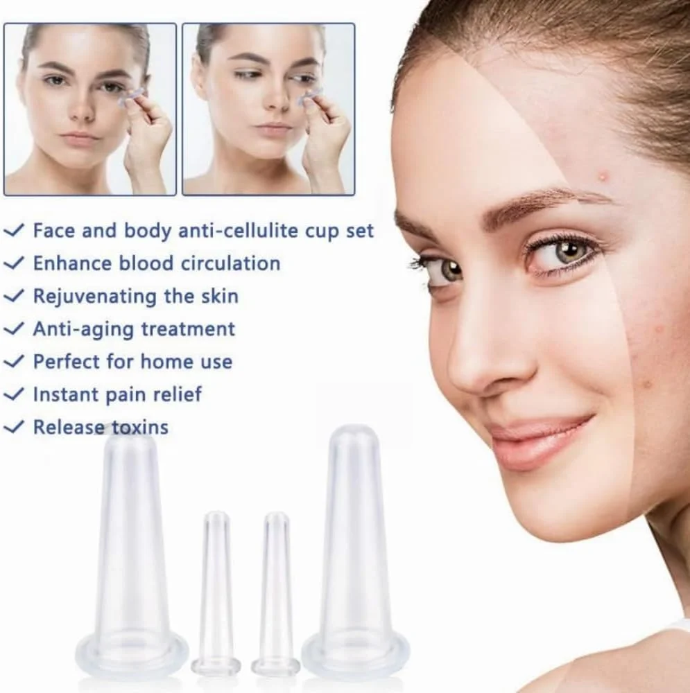 ست ۴ عددی لیوان ماساژ سیلیکونی صورت ییلینا، مناسب برای ماساژ صورت، گردن، پشت و چشم، لیوان های مکش وکیوم، ماساژور ضد سلولیت، مراقبت بهداشتی (سفید) ست ۴ عددی لیوان ماساژ سیلیکونی صورت ییلینا، مناسب برای ماساژ صورت، گردن، پشت و چشم، لیوان های مکش وکیوم، ماساژور ضد سلولیت، مراقبت بهداشتی (سفید)