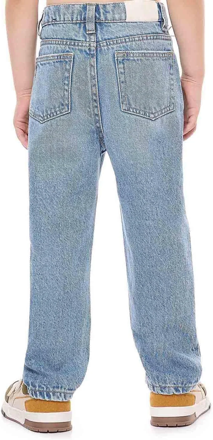 شلوار جین راسته پسرانه آر اند بی مدل 325-1111KB072-2 با بست دکمه ای