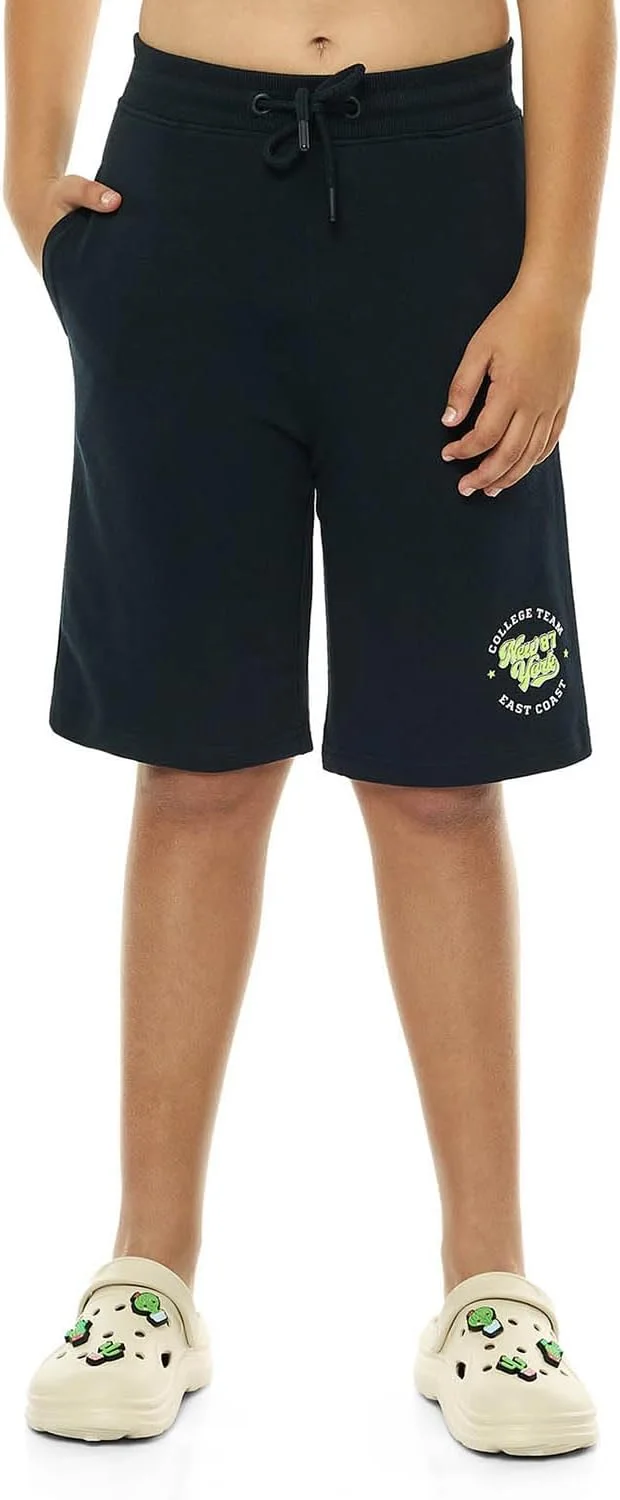 شورت پسرانه طرح دار R&B Boys 325-0973TB115-6 با کمر بند دار