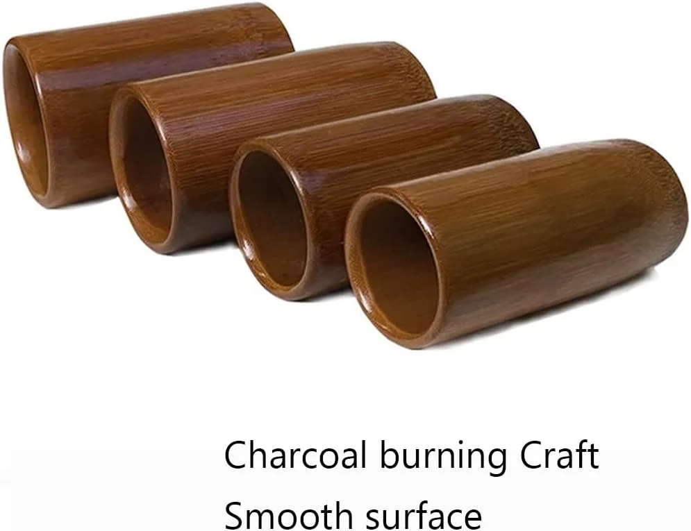 مجموعه حجامت ZCBYBT شامل 8 فنجان، حجامت آتشین بامبو، مجموعه حجامت چینی در اندازه های مختلف، رفع رطوبت بدن برای استفاده خانگی