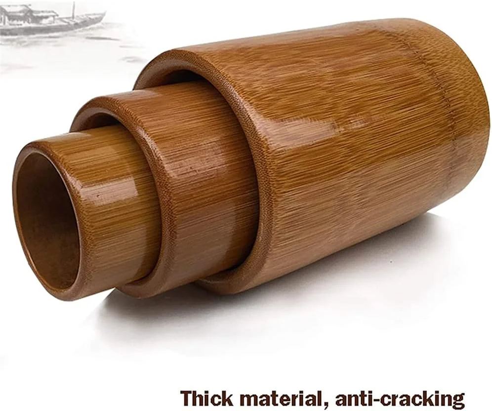 مجموعه حجامت ZCBYBT شامل 8 فنجان، حجامت آتشین بامبو، مجموعه حجامت چینی در اندازه های مختلف، رفع رطوبت بدن برای استفاده خانگی