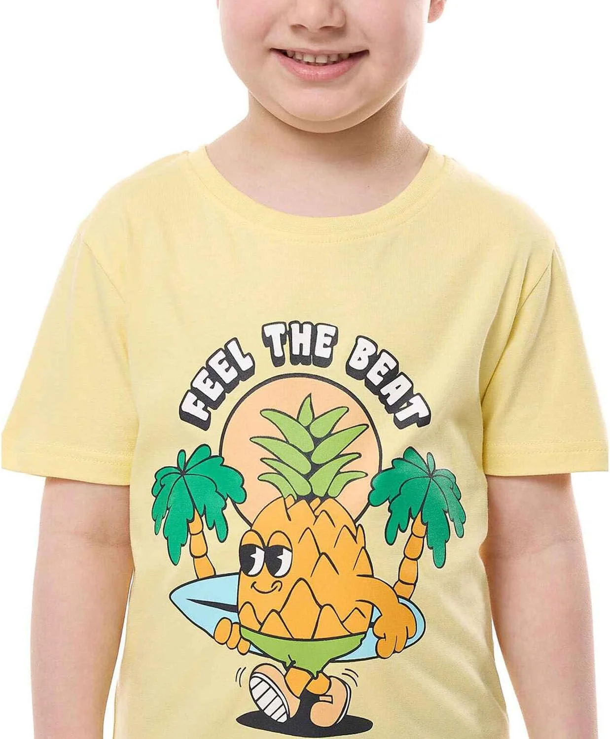 تی‌شرت طرح‌دار پسرانه آر اند بی مدل 325-0931KB178-1 با یقه گرد و آستین کوتاه