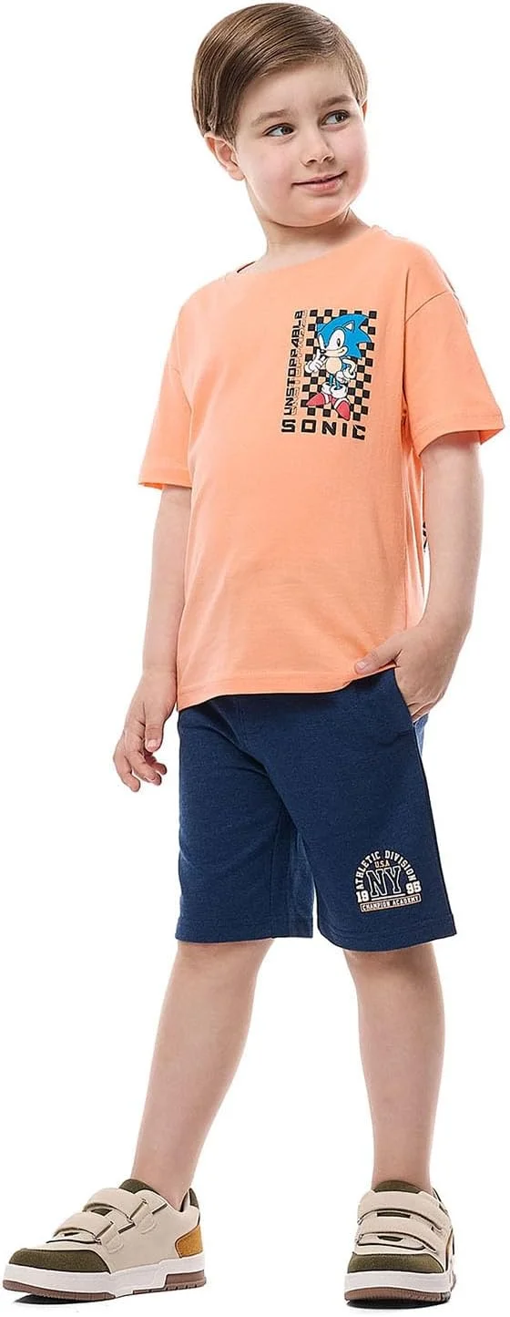 شلوارک طرح دار پسرانه آر اند بی مدل 325-0973KB121-8 با بند تنظیم