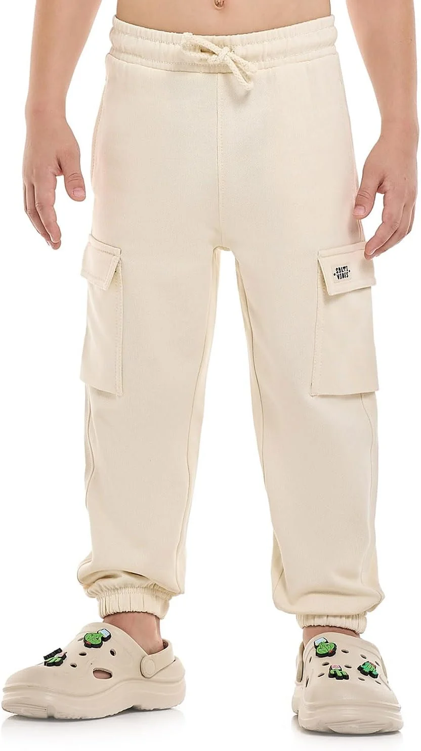 شلوار جاگر پسرانه R&B مدل 325-0804KB085-2 با کمر بند دار