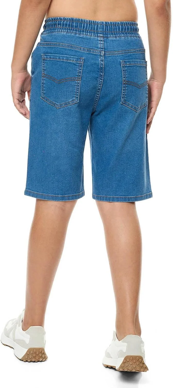 شلوارک جین پسرانه R&B مدل TB111-4 با کمر بند کشی