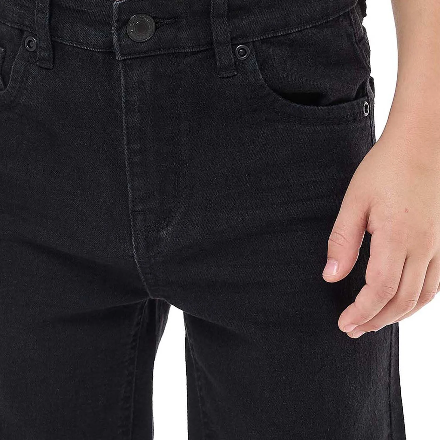 شلوارک جین پسرانه آر اند بی مدل 325-0233KB125-4 با دکمه شلوارک جین پسرانه آر اند بی مدل 325-0233KB125-4 با دکمه