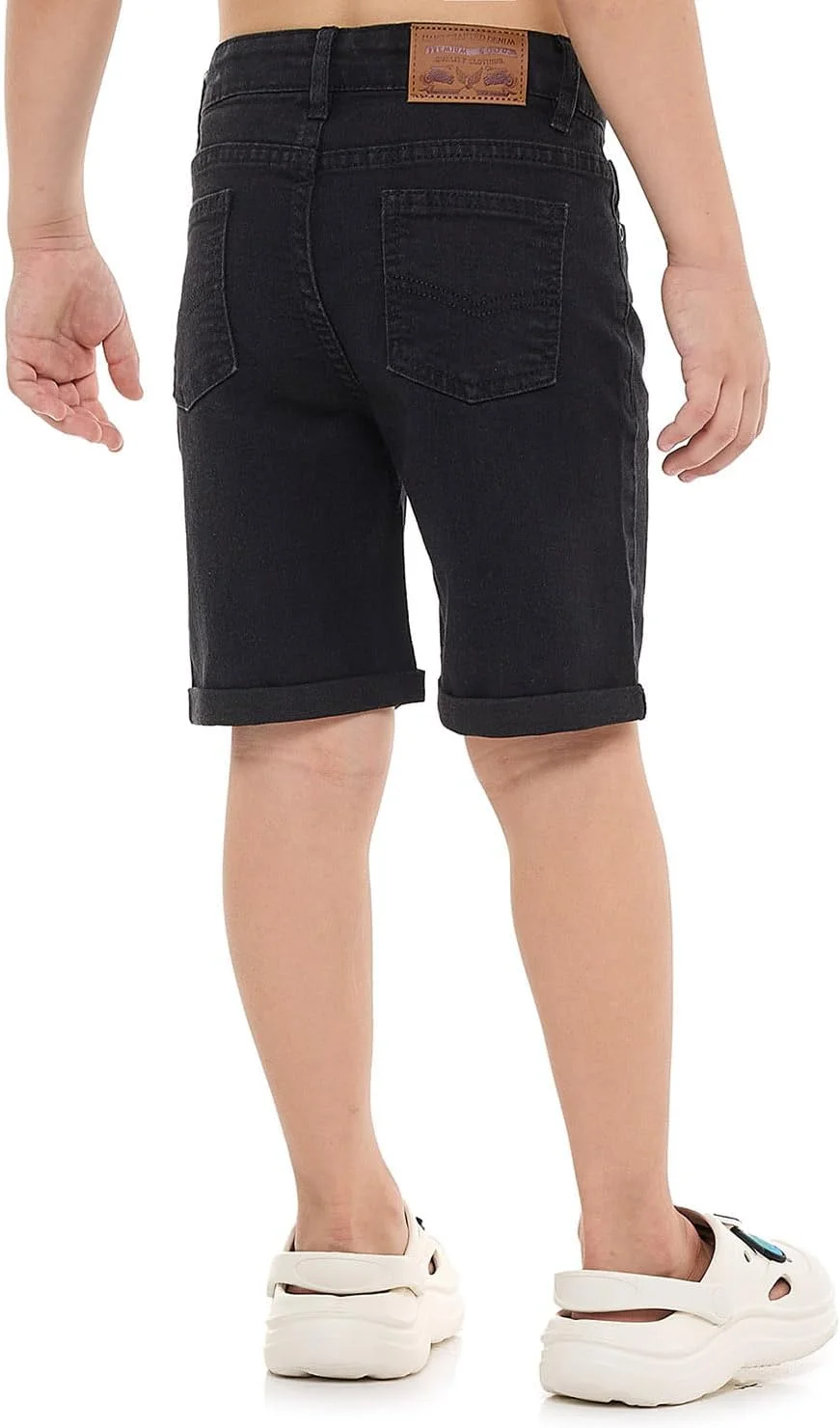 شلوارک جین محو شده پسرانه آر اند بی مدل 325-0233KB125-4 با بست دکمه ای شلوارک جین محو شده پسرانه آر اند بی مدل 325-0233KB125-4 با بست دکمه ای