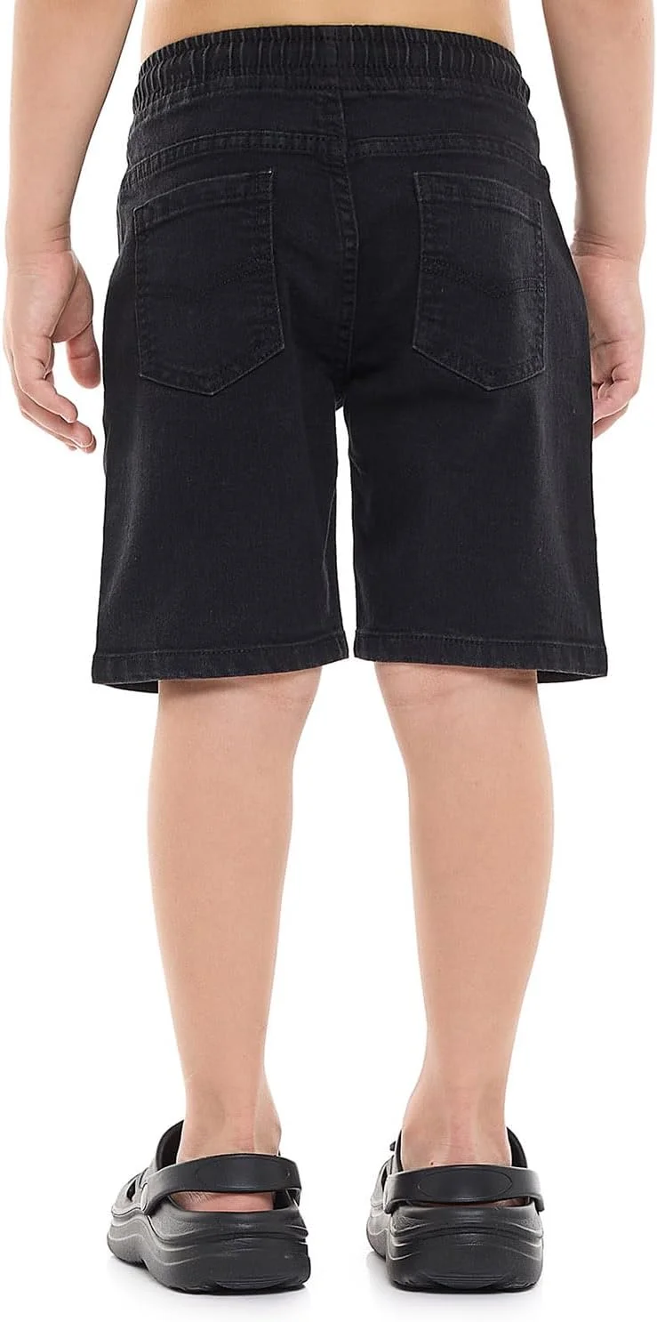 شلوارک جین پسرانه مدل 325-0233KB126-4 با کمر بند دار شلوارک جین پسرانه مدل 325-0233KB126-4 با کمر بند دار