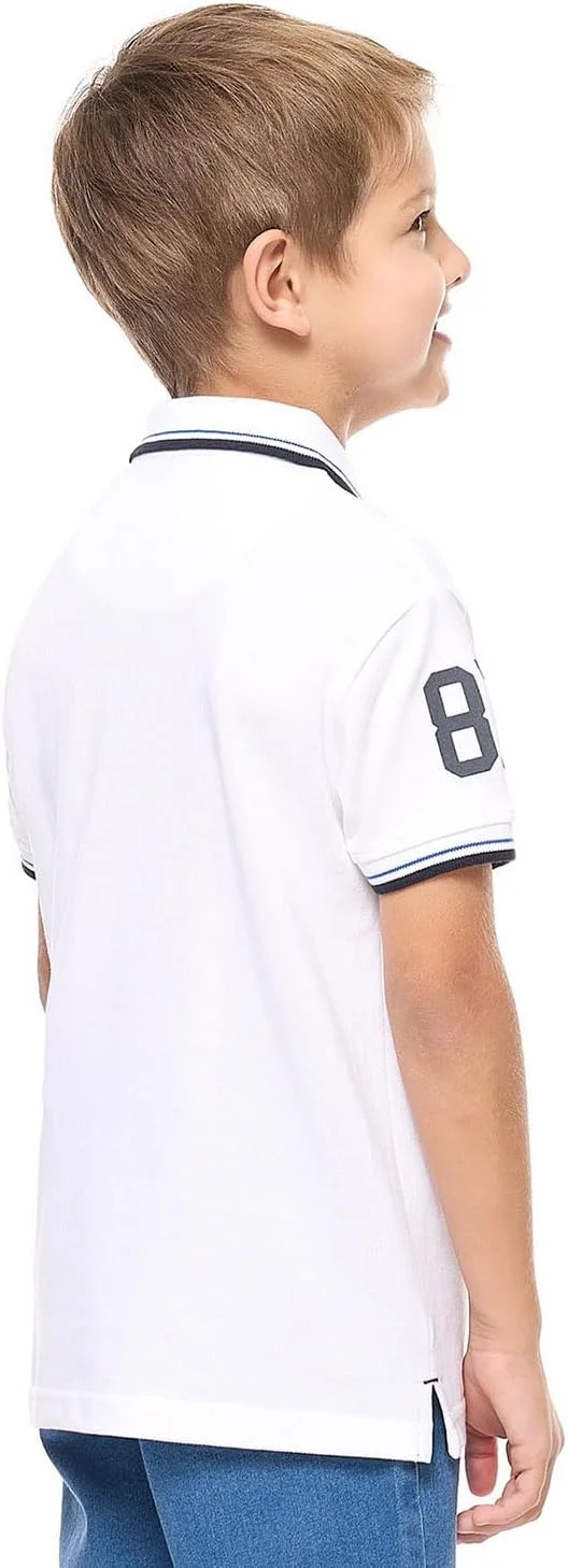 تی شرت پولو پسرانه طرح دار آستین کوتاه تی شرت پولو پسرانه طرح دار آستین کوتاه