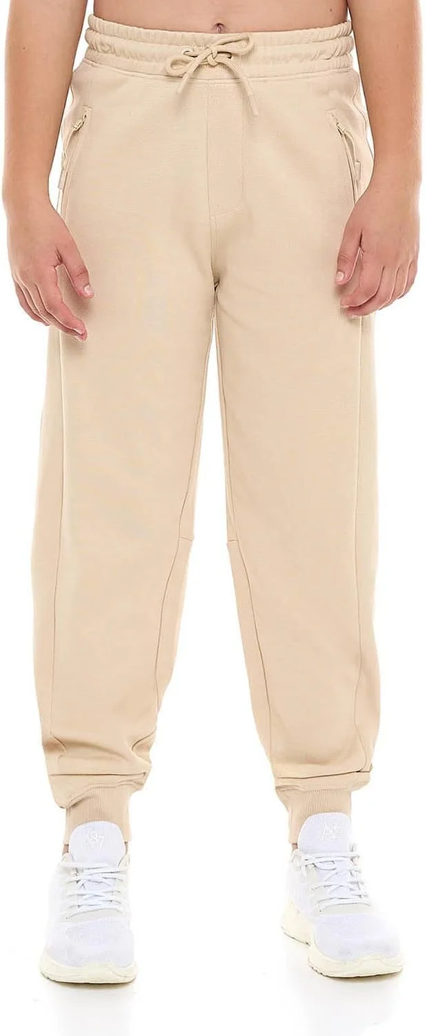 شلوار جاگر بافت دار پسرانه آر اند بی مدل 325-0145Tb089-2 با کمر بند دار