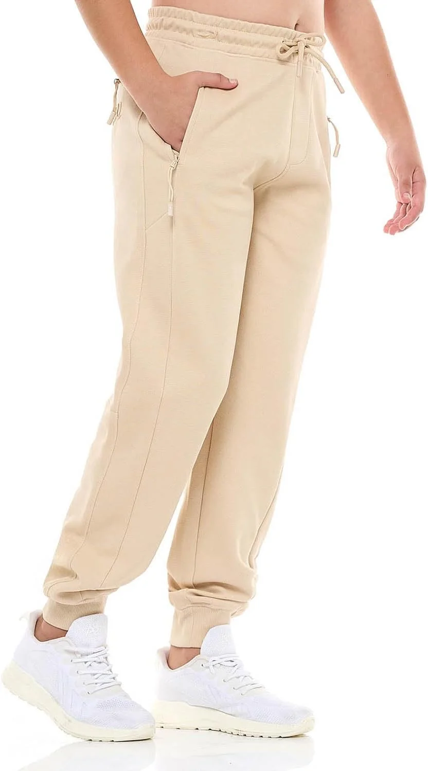 شلوار جاگر بافت دار پسرانه آر اند بی مدل 325-0145Tb089-2 با کمر بند دار