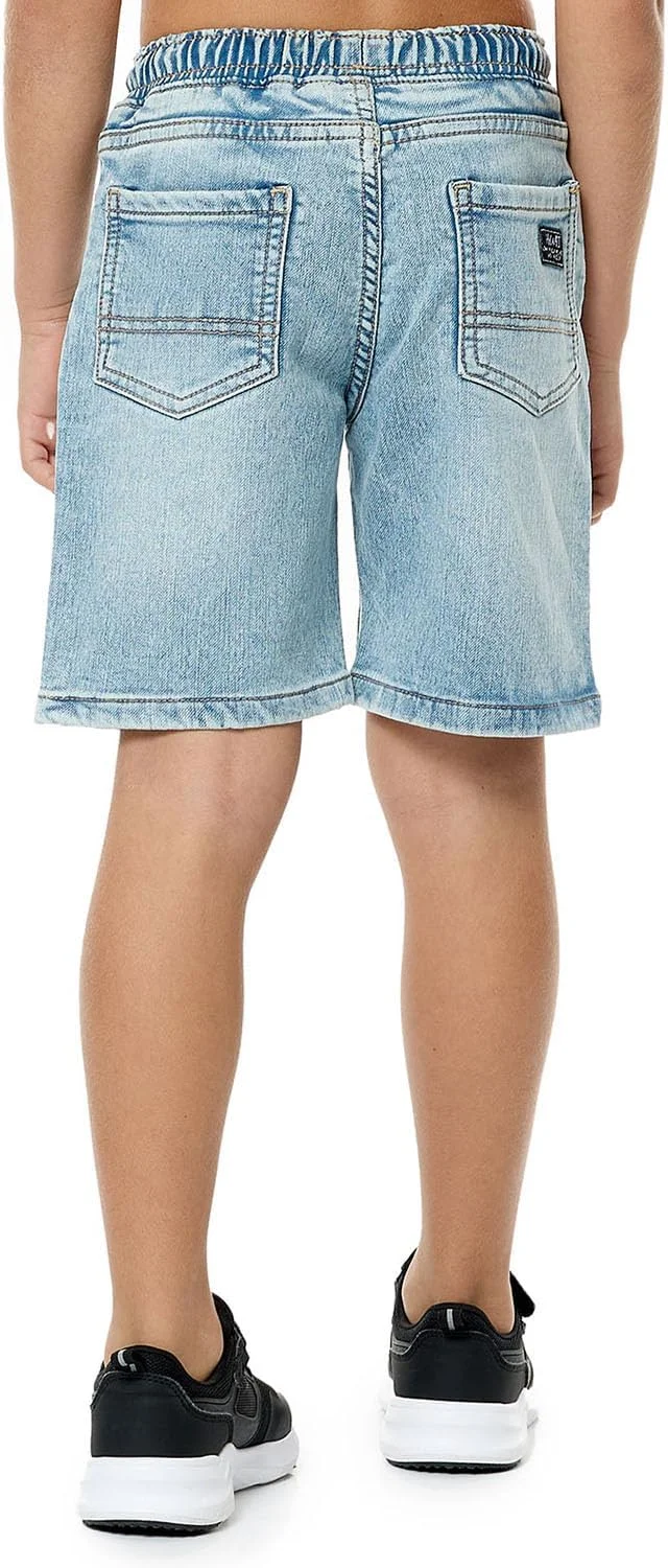 شلوارک جین پسرانه آر اند بی مدل 125-1369Kb134-1 با کمر بند دار شلوارک جین پسرانه آر اند بی مدل 125-1369Kb134-1 با کمر بند دار