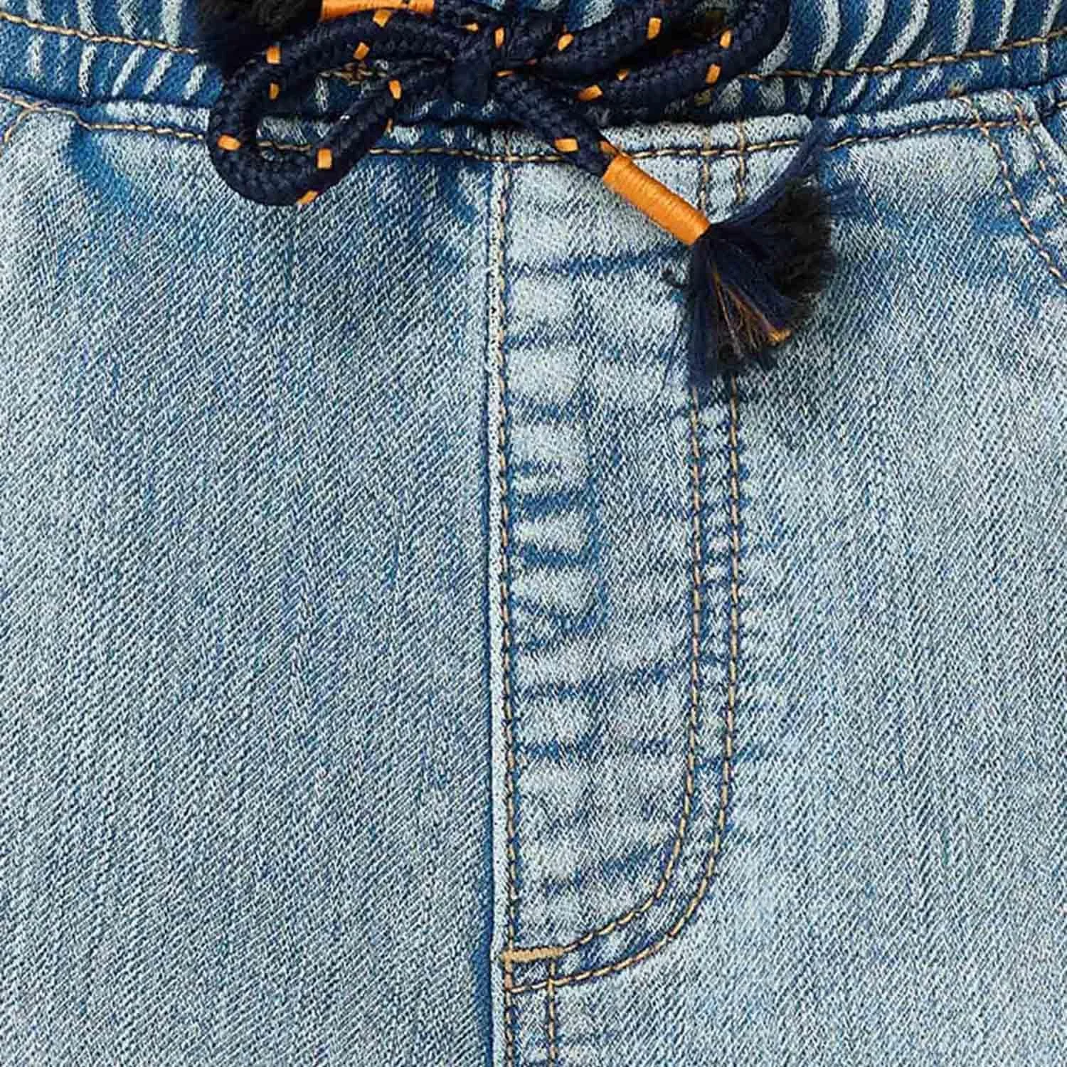 شلوارک جین پسرانه آر اند بی مدل 125-1369Kb134-1 با کمر بند دار شلوارک جین پسرانه آر اند بی مدل 125-1369Kb134-1 با کمر بند دار