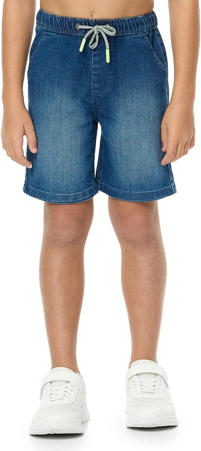 شلوارک جین پسرانه آر اند بی مدل 125-1369Kb204-2 با کمر بند دار شلوارک جین پسرانه آر اند بی مدل 125-1369Kb204-2 با کمر بند دار