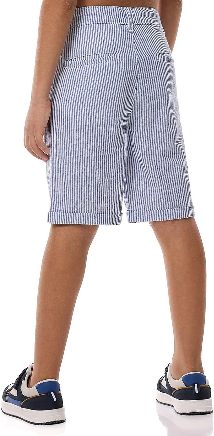 شلوارک راه راه پسرانه آر اند بی مدل 125-1263KB149-1 با بست دکمه ای شلوارک راه راه پسرانه آر اند بی مدل 125-1263KB149-1 با بست دکمه ای