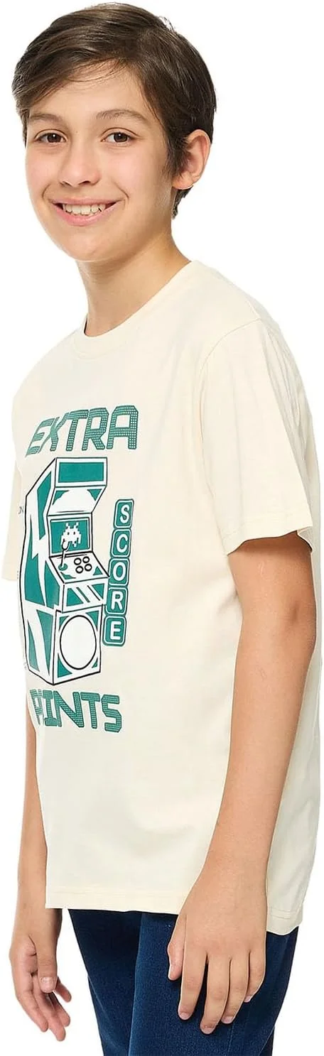 تی شرت پسرانه طرح دار یقه گرد و آستین کوتاه آر اند بی مدل 125-1163TB229-1