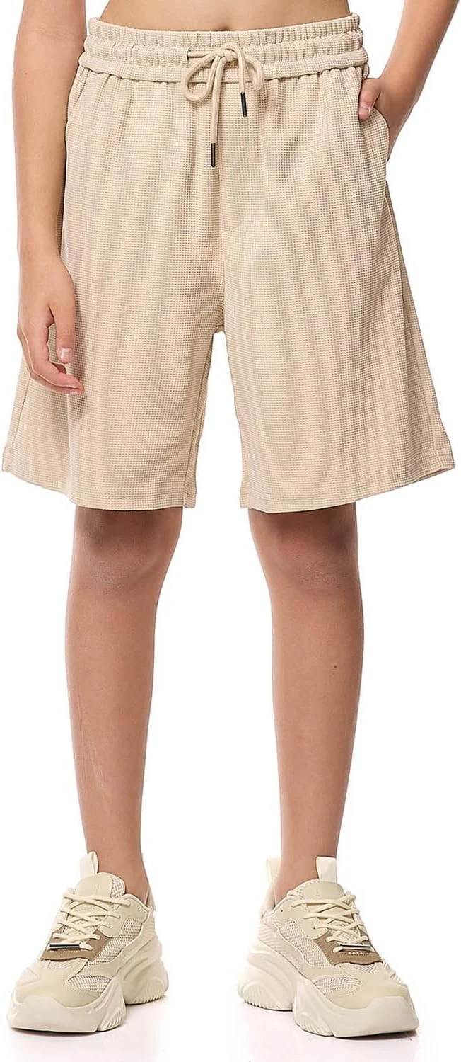 شلوارک بافت دار پسرانه آر اند بی مدل 125-1071TB706-4 با کمر بند دار شلوارک بافت دار پسرانه آر اند بی مدل 125-1071TB706-4 با کمر بند دار