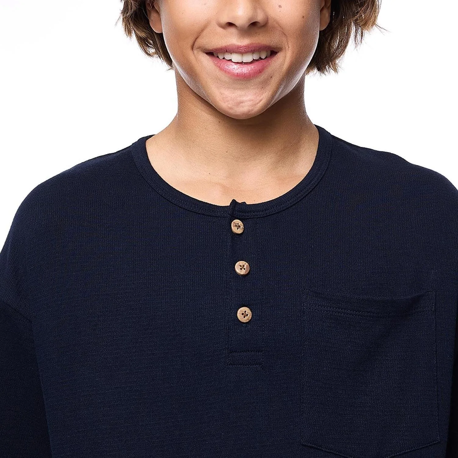 تی‌شرت بافت‌دار پسرانه آر اند بی مدل 125-0777TB128-6 با یقه گرد و آستین کوتاه