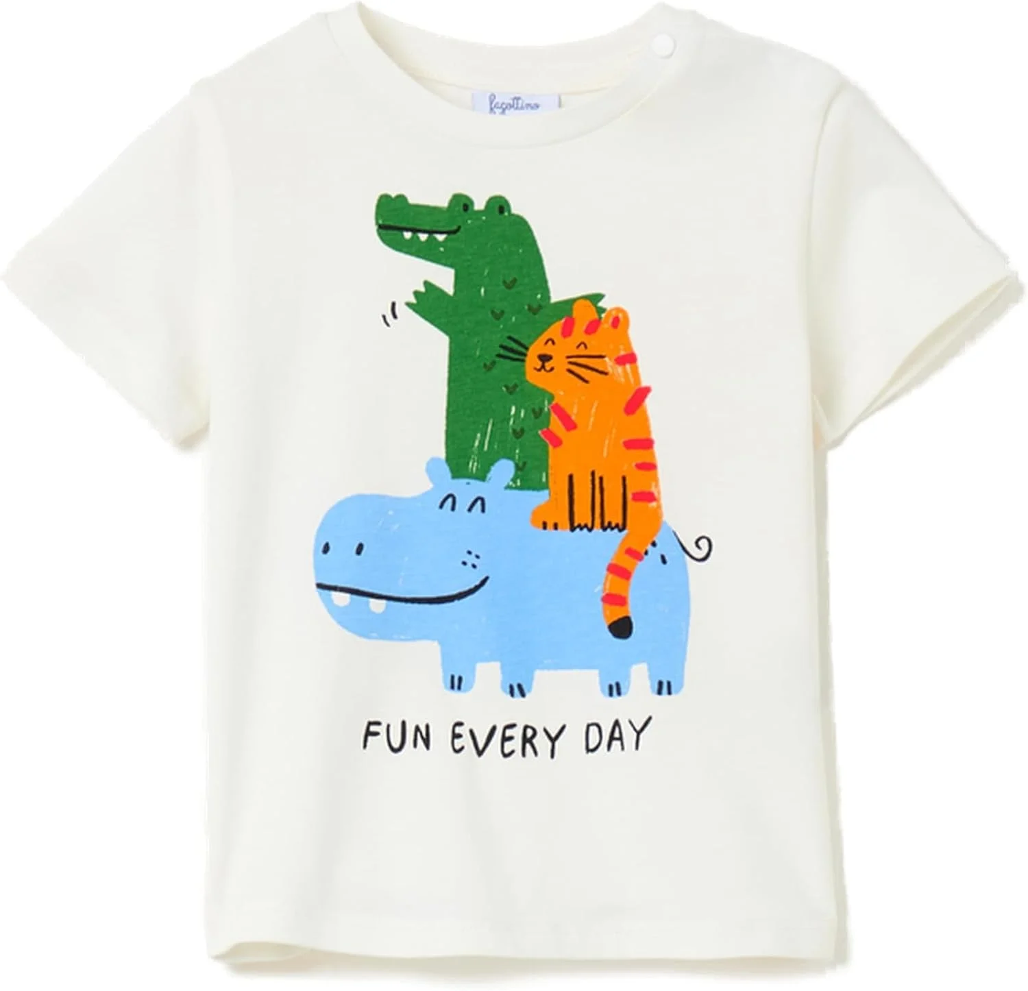 تی شرت پسرانه OVS از جنس پنبه ارگانیک با طرح چاپی