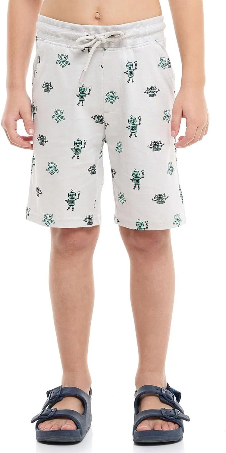 R&B Boys 125-0145Kb263-1 بسته 2 عددی شورت چاپی با کمر بند دار R&B Boys 125-0145Kb263-1 بسته 2 عددی شورت چاپی با کمر بند دار