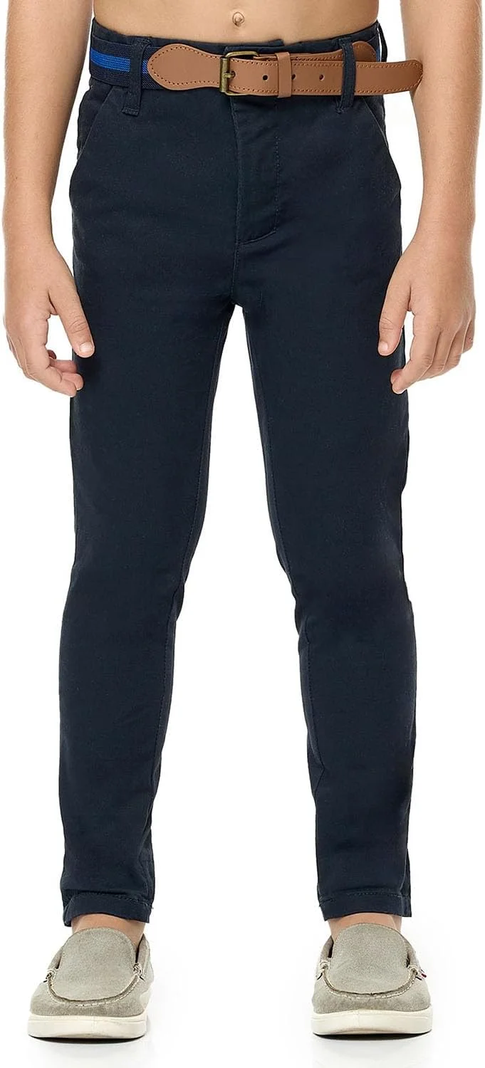 شلوار کتان پسرانه ساده با بست دکمهای شلوار کتان پسرانه ساده با بست دکمهای