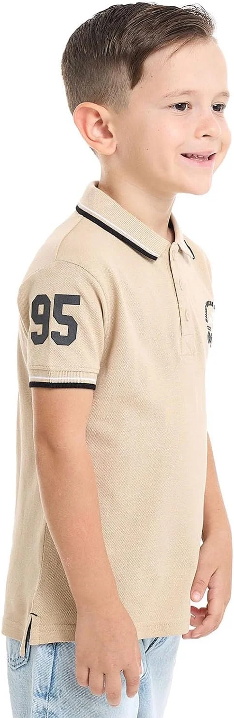 تی شرت پولو پسرانه طرح دار آستین کوتاه