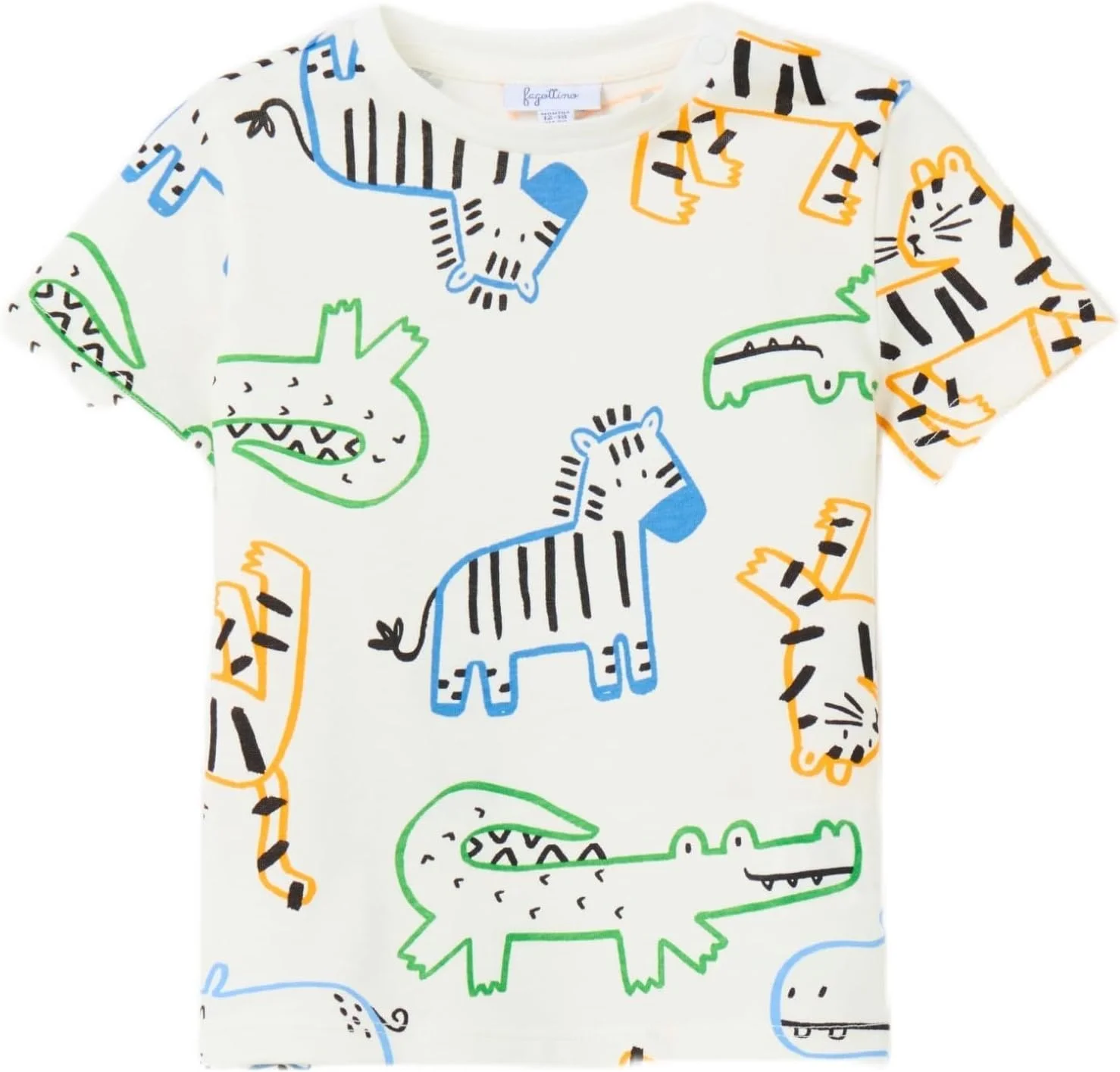 تی شرت نخی پسرانه طرح دار OVS