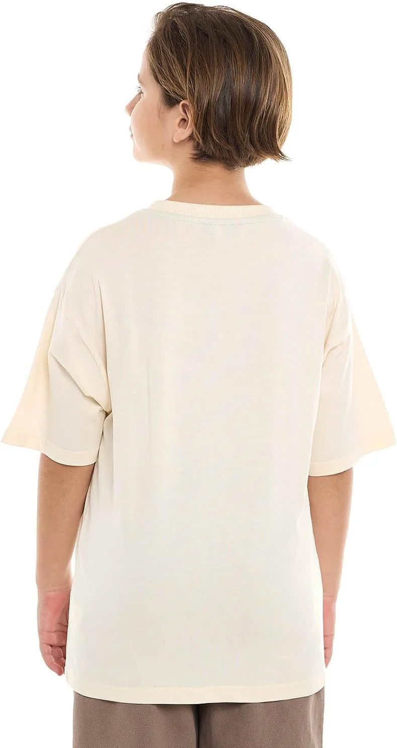 تی شرت طرح دار پسرانه آر اند بی مدل 125-0145Tb074-1 با یقه گرد و آستین کوتاه