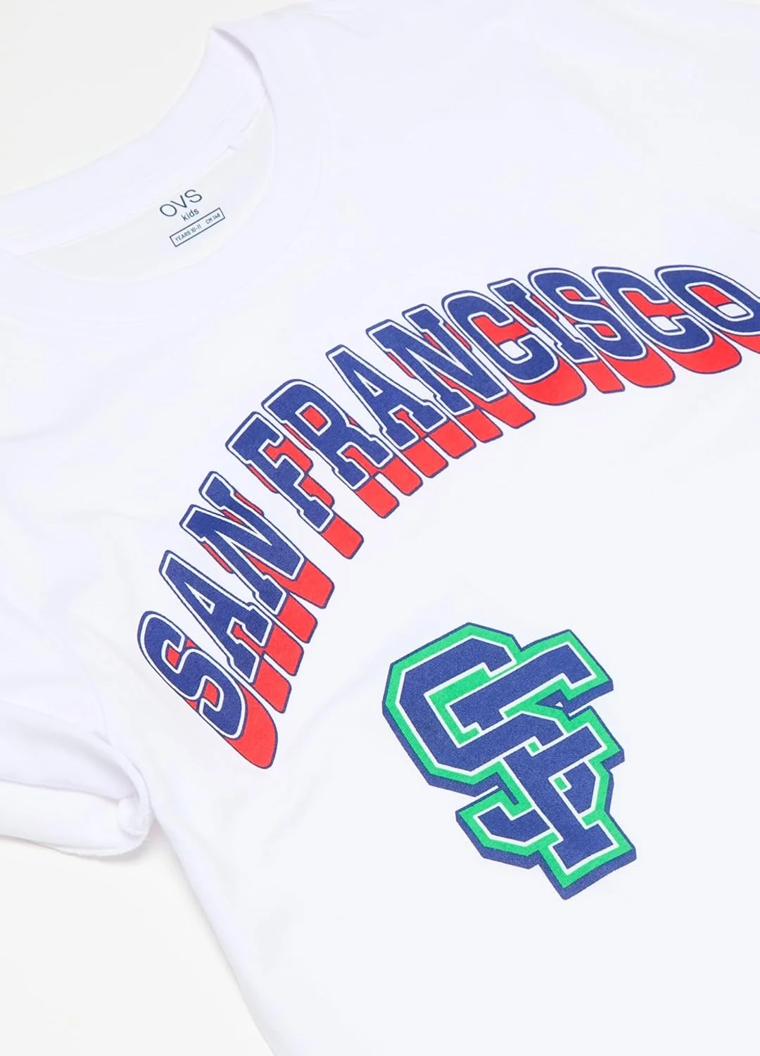 تی شرت پسرانه نخی OVS با چاپ حروف تی شرت پسرانه نخی OVS با چاپ حروف