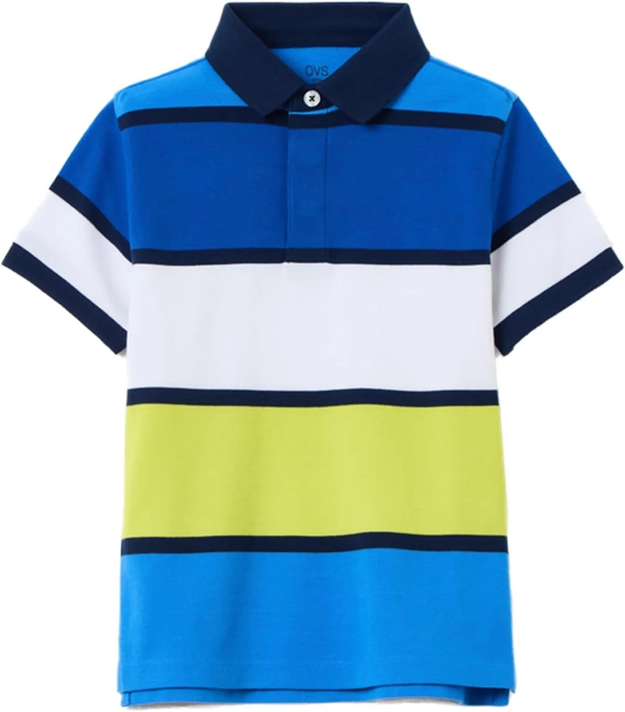 پولوشرت پسرانه او وی اس از جنس پیکوئه با طرح راه راه