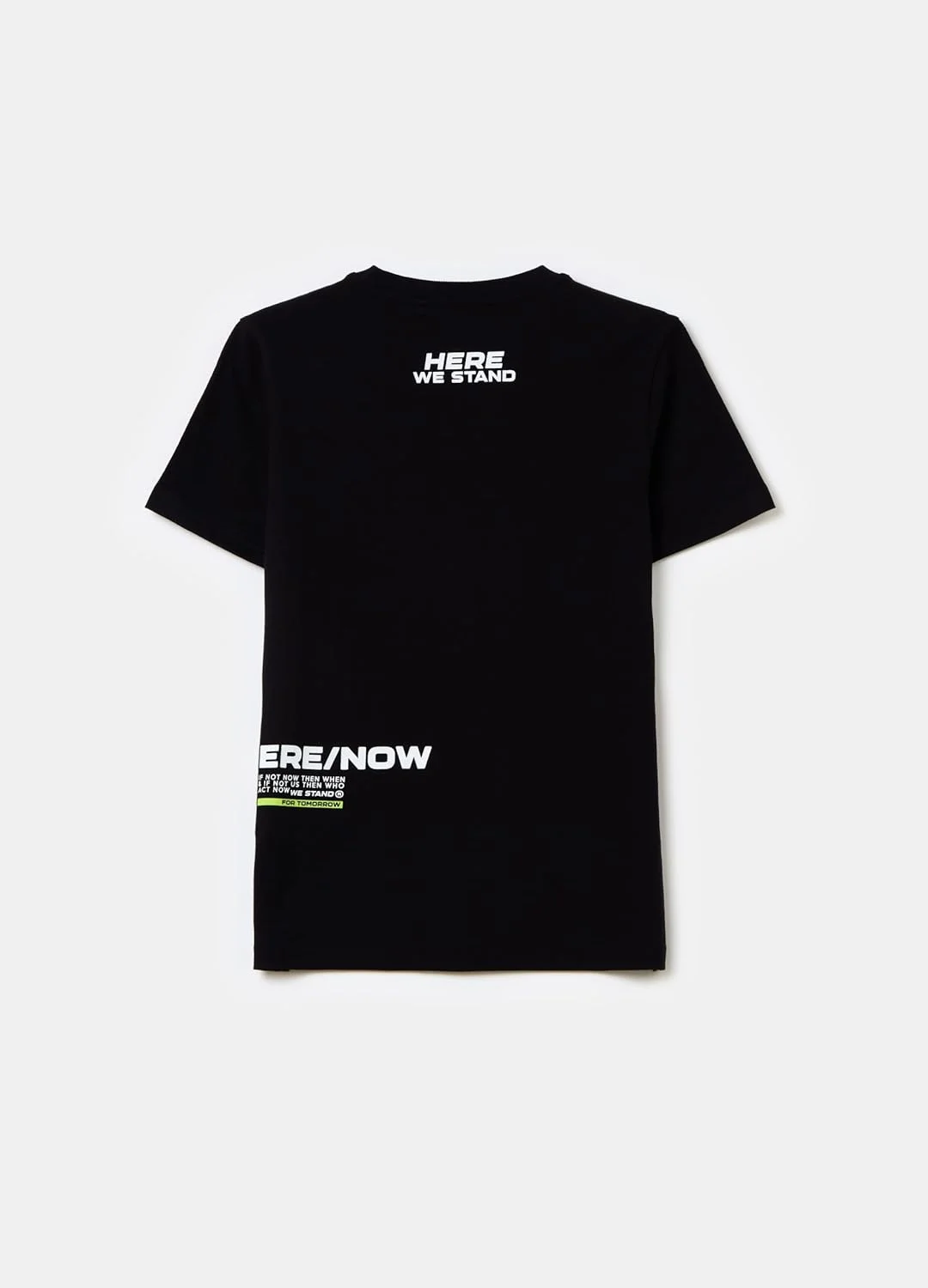 تی شرت نخی پسرانه طرح دار OVS