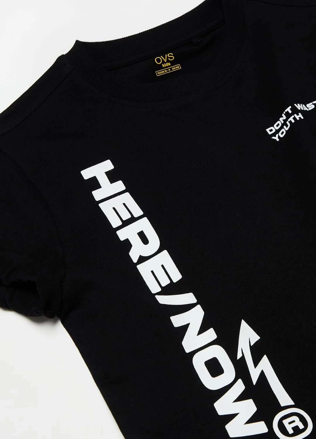 تی شرت نخی پسرانه طرح دار OVS