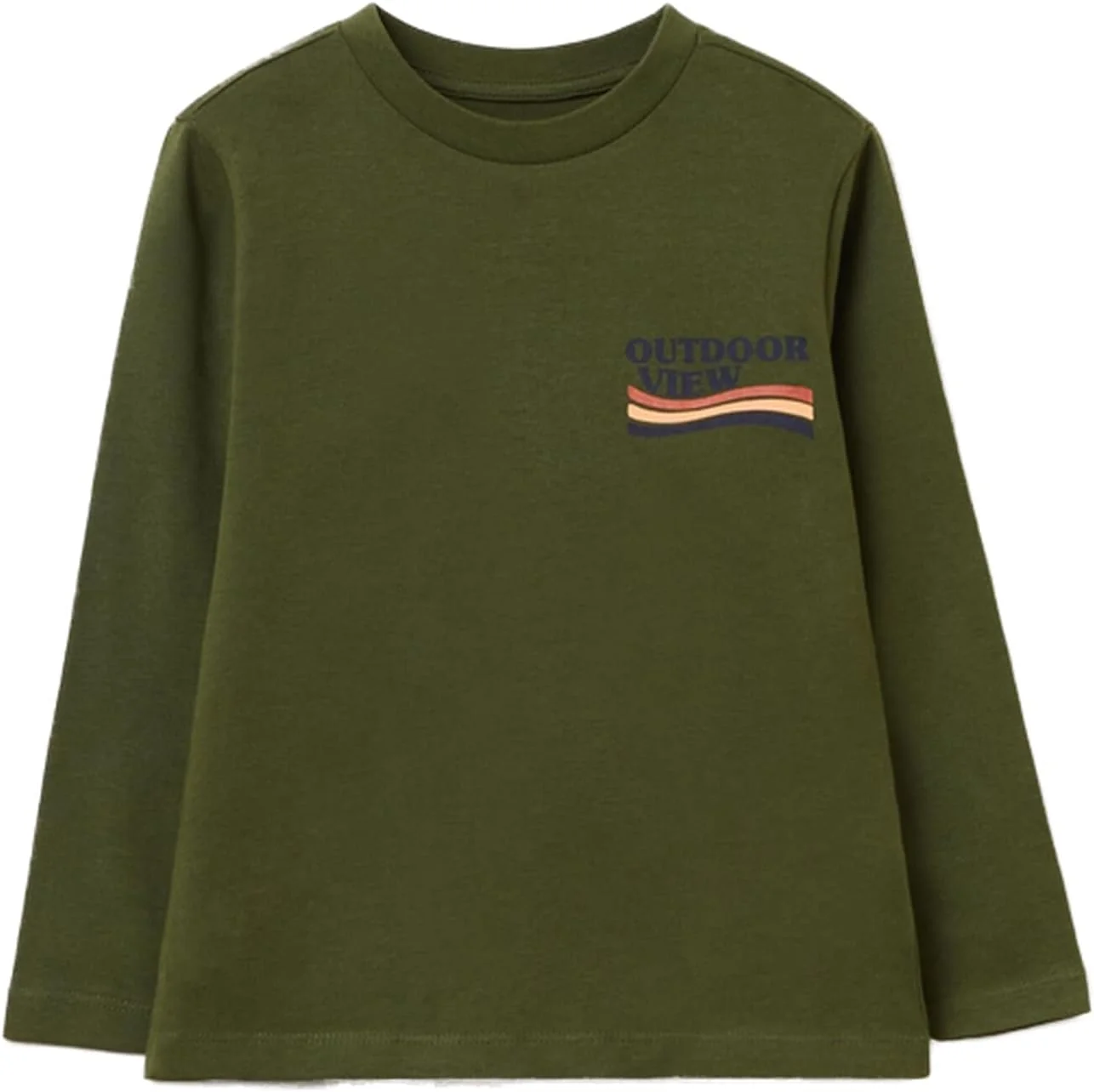 تی شرت آستین بلند پسرانه OVS با طرح چاپی