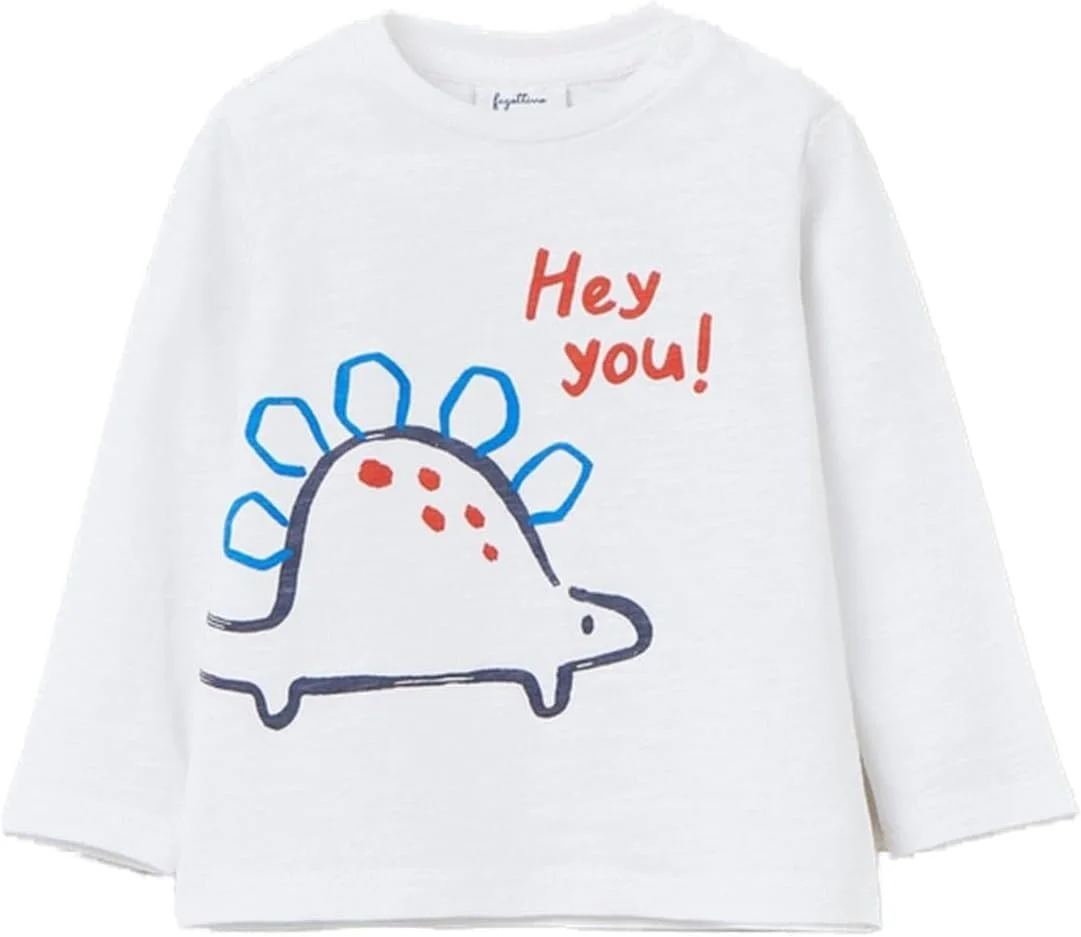 تی شرت آستین بلند پسرانه OVS طرح دایناسور