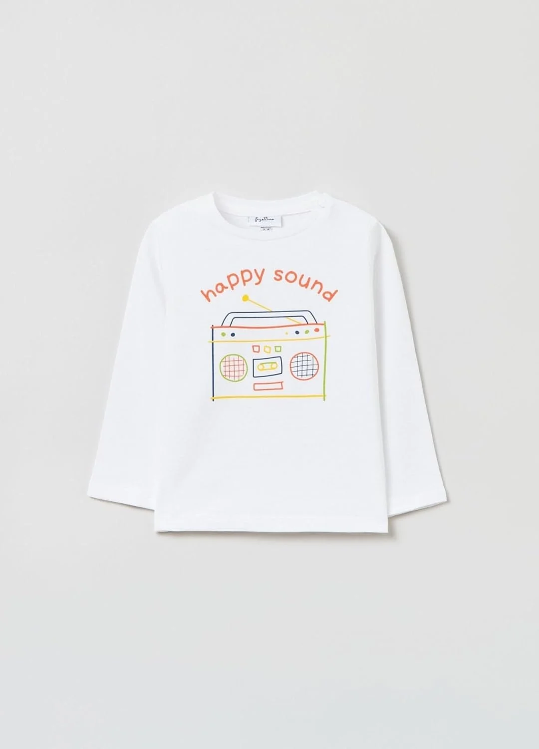 تی شرت آستین بلند پسرانه OVS Fagottino با طرح استریو