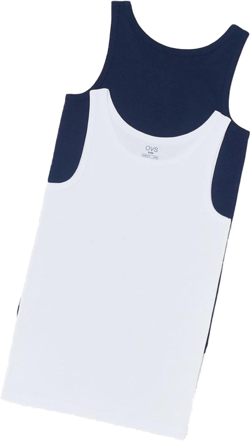 ست دو عددی زیرپوش رکابی پسرانه OVS با یقه گرد