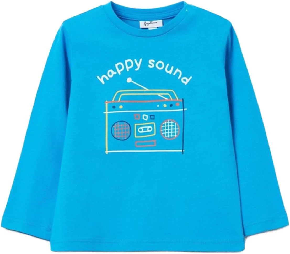 تی شرت آستین بلند پسرانه OVS مدل Fagottino با طرح استریو