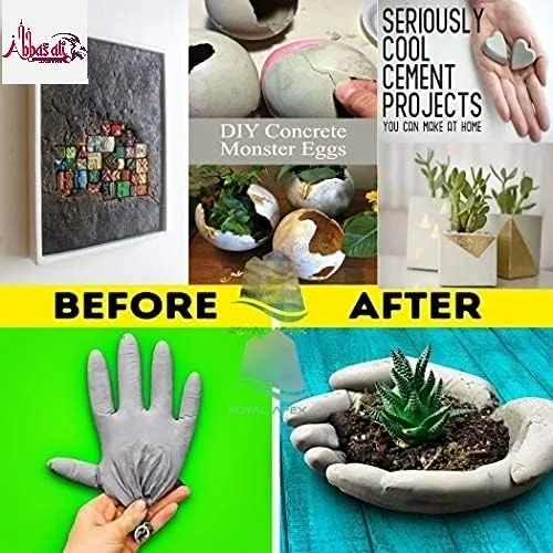 سیمان پرتلند با کیفیت عالی عباسعلی، سیمان خاکستری چند منظوره برای تعمیرات و ایده‌های DIY (1 کیلوگرم)